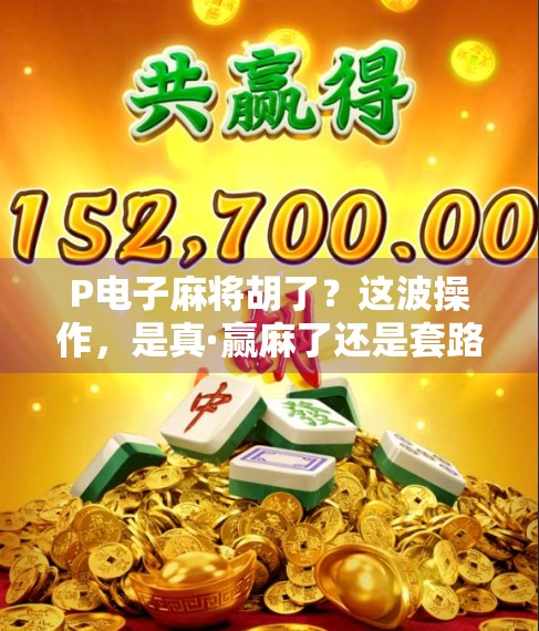 P电子麻将胡了？这波操作，是真·赢麻了还是套路满满？