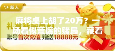 麻将桌上胡了20万？一场看似荒诞的赌局，藏着我们这个时代最真实的焦虑